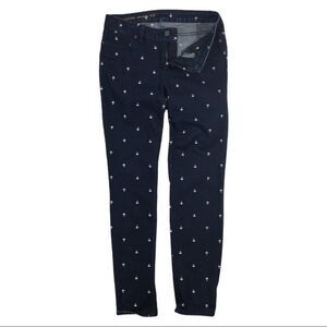 WJ27 Women’s Talbots Signature Slim Ankle Umbrella Dark Denim Jeans 27